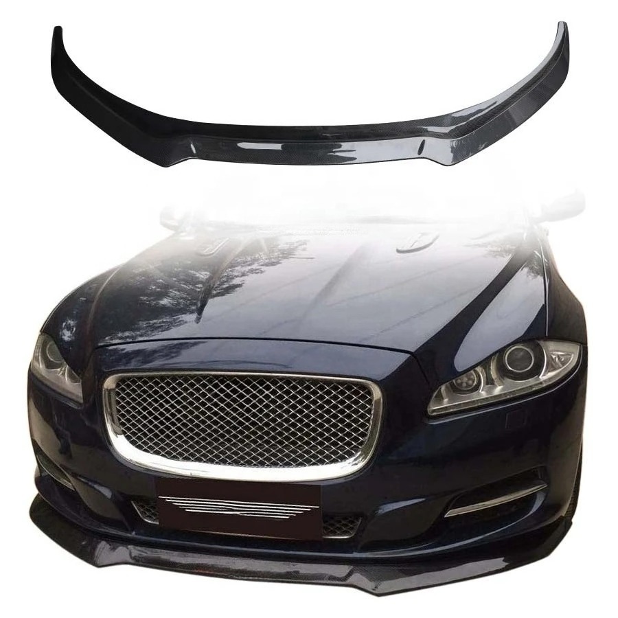 New Carbon Fiber Front Lip Bumper Chin Splitters Body Kits for  XJL 2009-2016 Car Accessories